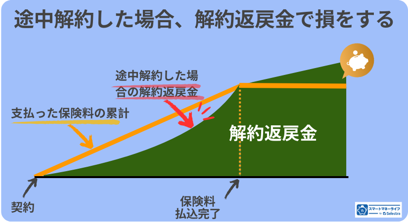 解約返戻金で損をする