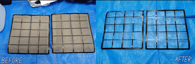 フィルター掃除ビフォーアフター