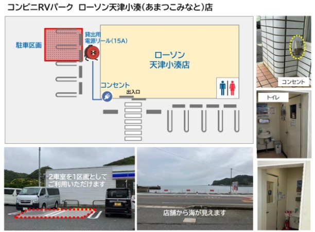 コンビニRVパーク使える施設